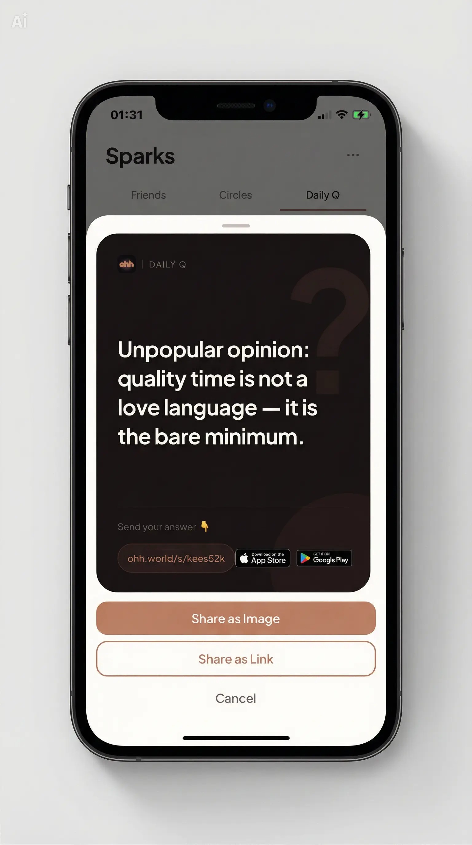 Ohh Daily Q question